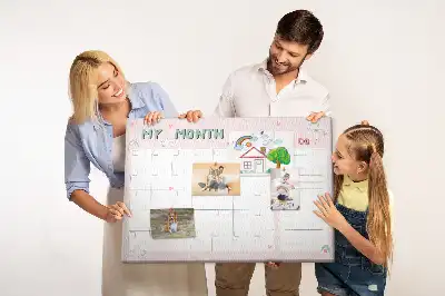 Bilder-Korktafel Monatsplaner für Kinder