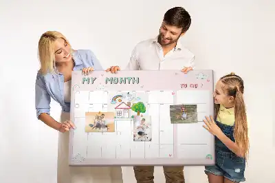 Bilder-Korktafel Monatsplaner für Kinder
