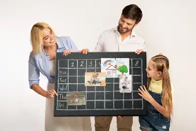 Bedruckte Korkplatte Stundenplan des Kindes