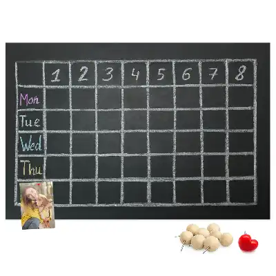 Bedruckte Korkplatte Stundenplan des Kindes