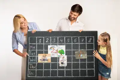 Bedruckte Korkplatte Stundenplan des Kindes