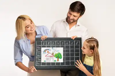Bedruckte Korkplatte Stundenplan des Kindes