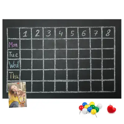 Bedruckte Korkplatte Stundenplan des Kindes