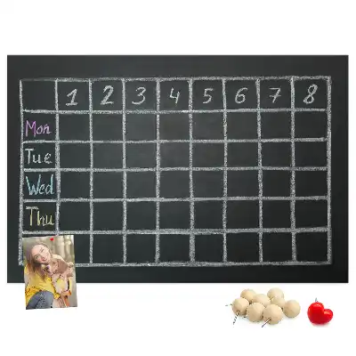 Bedruckte Korkplatte Stundenplan des Kindes