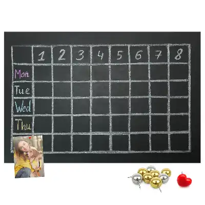 Bedruckte Korkplatte Stundenplan des Kindes