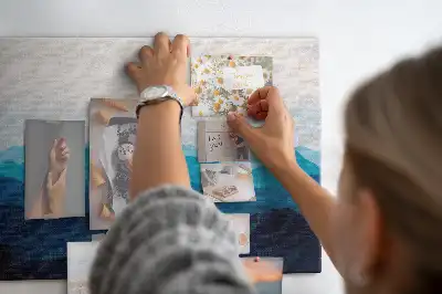 Pinnwand mit Aquarell Motiv Berge