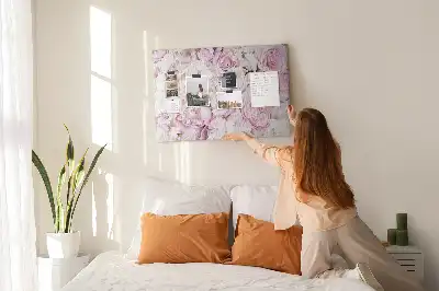 Bilder-Korktafel mit Motiv stilisierte Zierpflanzen