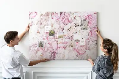 Bilder-Korktafel mit Motiv stilisierte Zierpflanzen