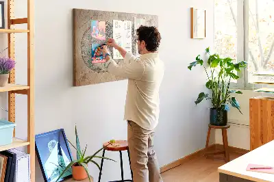 Bedruckte Kork-Weltkarte