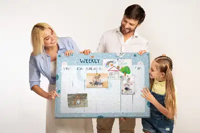 Kork Pinnwand Wochenplaner Weltraum