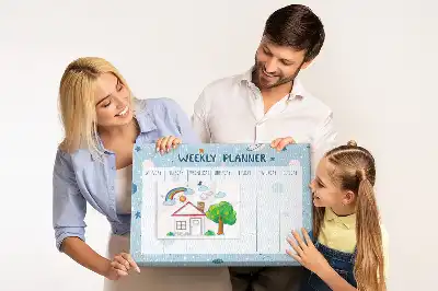 Kork Pinnwand Wochenplaner Weltraum