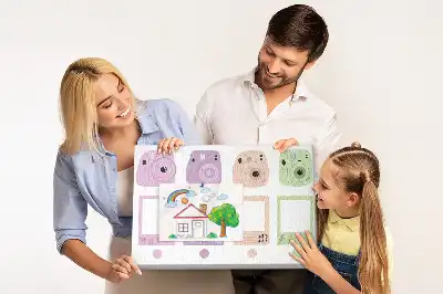 Bedrucktes Korkplatten-Set mit Kameramotiv