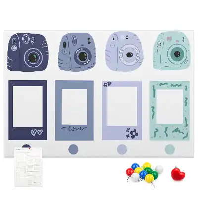 Kork-Pinnwand im Polaroid-Rahmen
