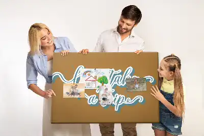 Kork Pinnwand Lass uns auf eine Reise gehen