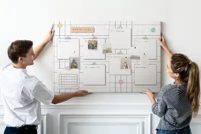 Bilder-Korktafel Wochenplan