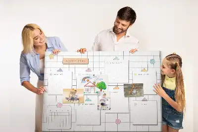 Bilder-Korktafel Wochenplan