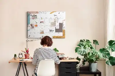 Bedruckte Korkplatte Business-Organizer