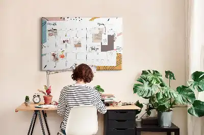 Bedruckte Korkplatte Business-Organizer