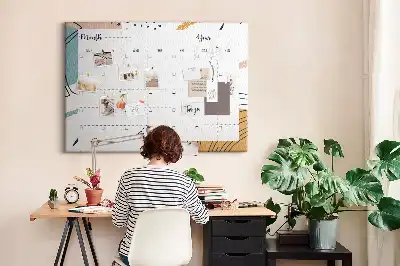 Bedruckte Korkplatte Business-Organizer