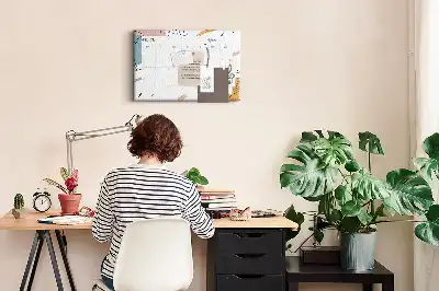 Bedruckte Korkplatte Business-Organizer