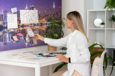 Bedruckte Korkplatte New York bei Nacht