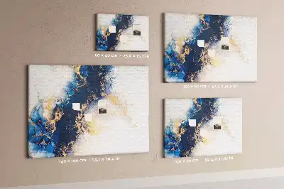 Bilder-Korktafel mit steinener Marmorstruktur