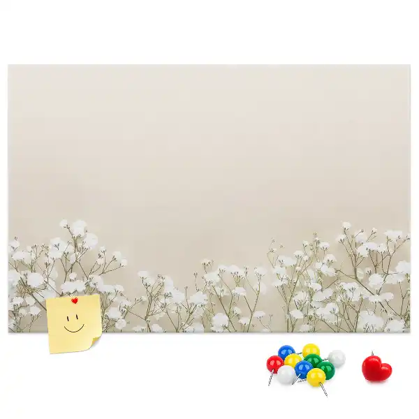 Bedruckte Korkplatte mit Motiv Geöffnete Blütenknospen