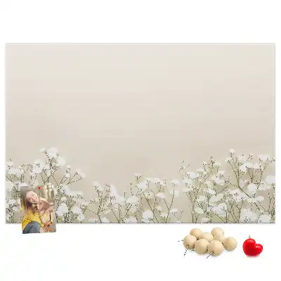 Bedruckte Korkplatte mit Motiv Geöffnete Blütenknospen