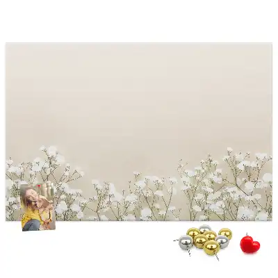 Bedruckte Korkplatte mit Motiv Geöffnete Blütenknospen
