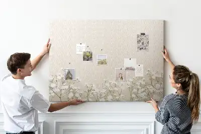 Bedruckte Korkplatte mit Motiv Geöffnete Blütenknospen