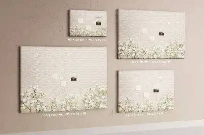 Bedruckte Korkplatte mit Motiv Geöffnete Blütenknospen