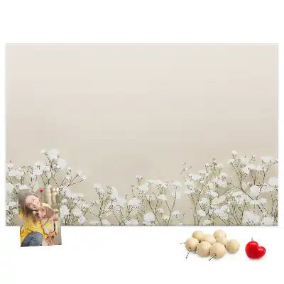 Bedruckte Korkplatte mit Motiv Geöffnete Blütenknospen