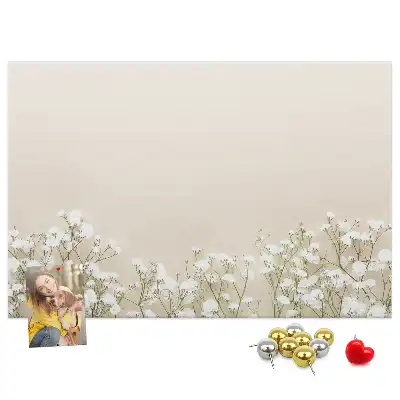 Bedruckte Korkplatte mit Motiv Geöffnete Blütenknospen