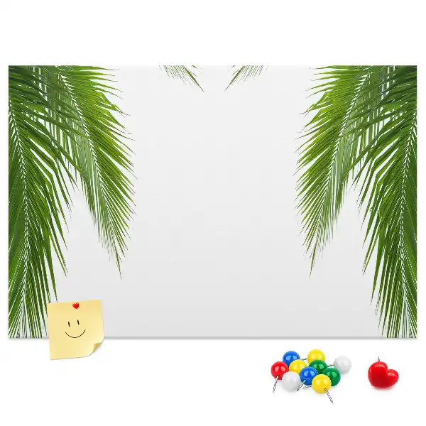 Kork-Pinnwand in Palmenblatt-Naturform
