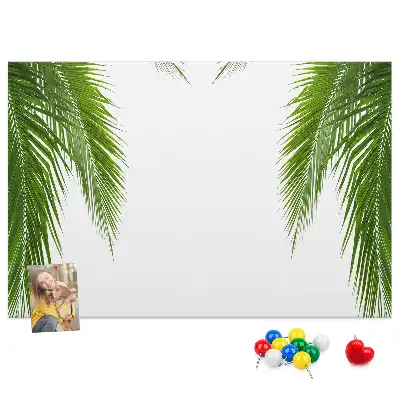 Kork-Pinnwand in Palmenblatt-Naturform