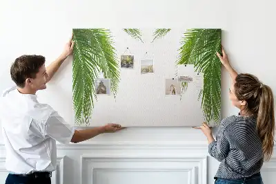Kork-Pinnwand in Palmenblatt-Naturform