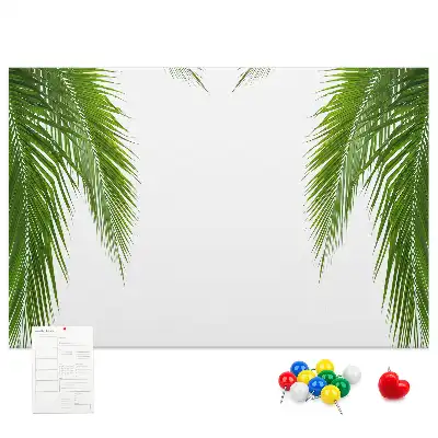 Kork-Pinnwand in Palmenblatt-Naturform