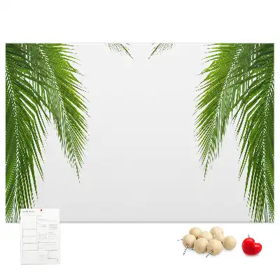 Kork-Pinnwand in Palmenblatt-Naturform