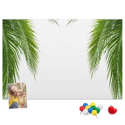 Kork-Pinnwand in Palmenblatt-Naturform