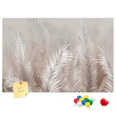 Pinnwand mit Palmen- und exotischem Blättermotiv