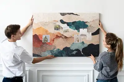 Kork Pinnwand Landschaft Kunst