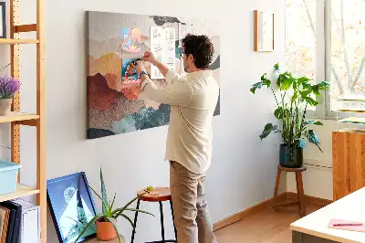 Kork Pinnwand Landschaft Kunst