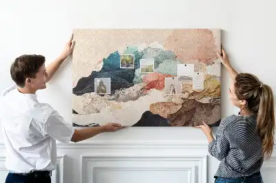 Bedruckte Korkplatte Unkonventionelle künstlerische Landschaft