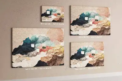 Bedruckte Korkplatte Unkonventionelle künstlerische Landschaft