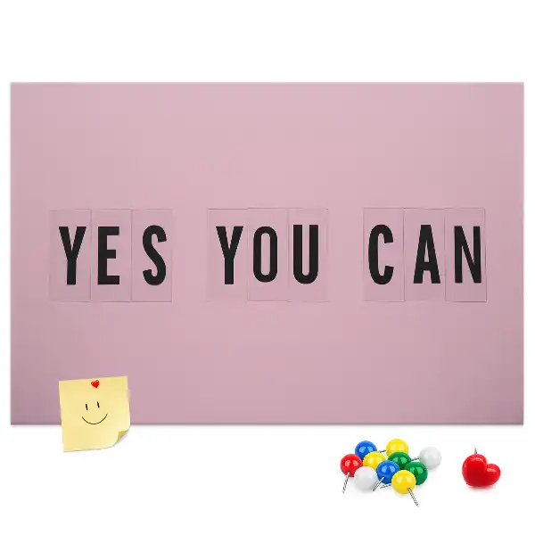 Kork Pinnwand Yes You Can
