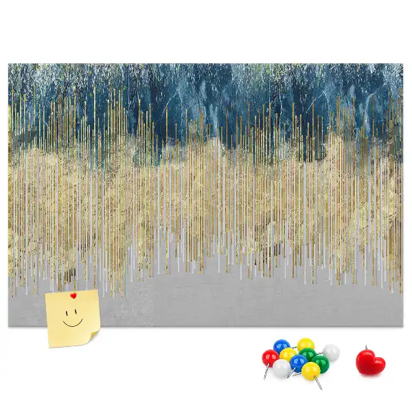 Dekorative Korktafel als Wandbild