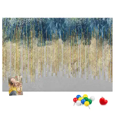 Dekorative Korktafel als Wandbild