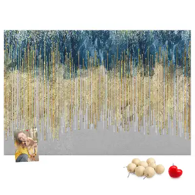 Dekorative Korktafel als Wandbild