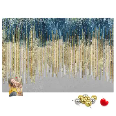 Dekorative Korktafel als Wandbild