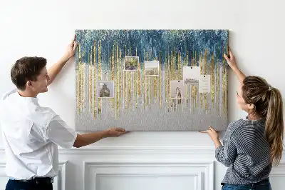 Dekorative Korktafel als Wandbild